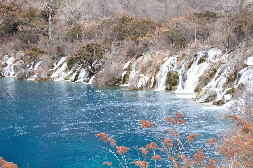 四川九寨沟美丽冬景摄影