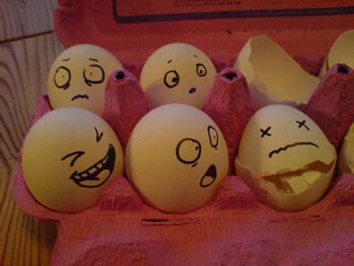 开心快乐的鸡蛋图片