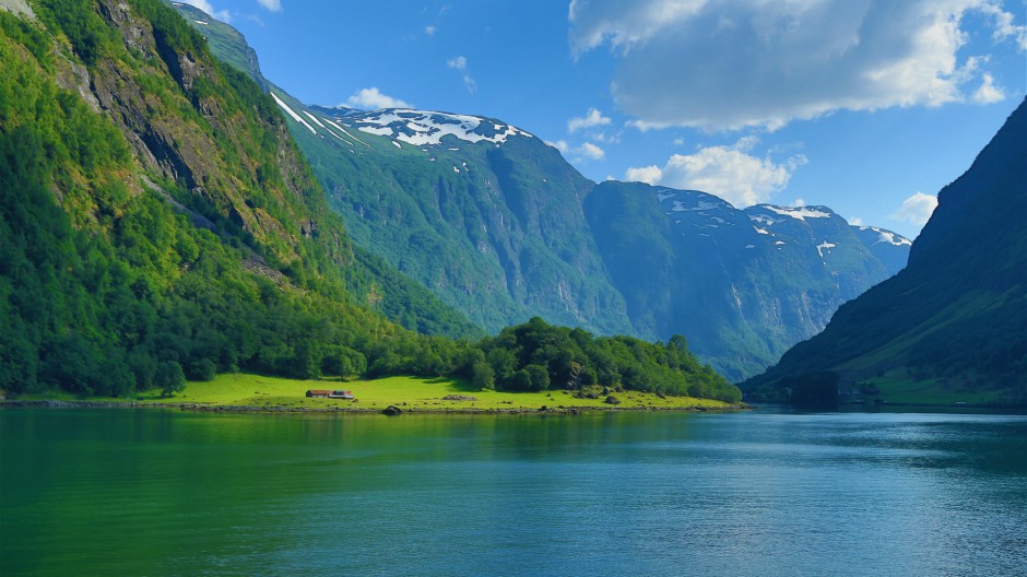 峡湾美景 挪威纳柔依峡湾风景赏析