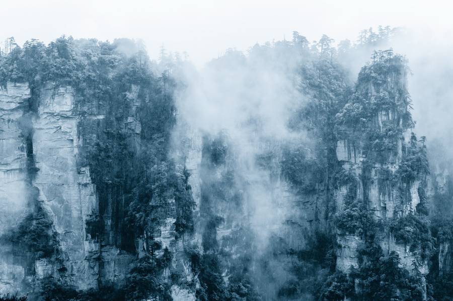 烟雨张家界美景