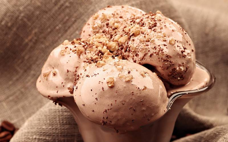 巧克力冰淇淋雪糕美食图片