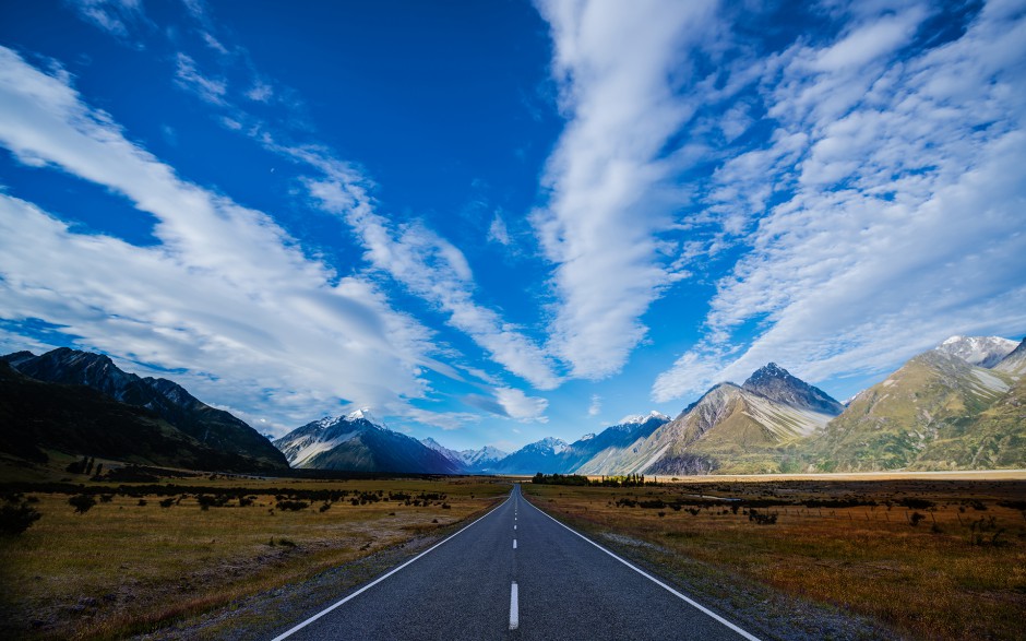 世界公路风景图优美迷人