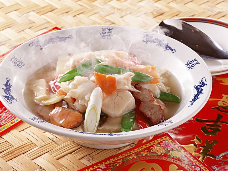 鲜虾鱿鱼海鲜味营养美食