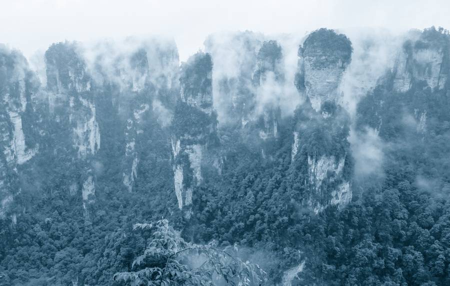 烟雨张家界美景