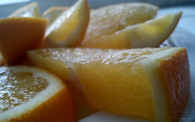 金黄多汁橙子水果图片
