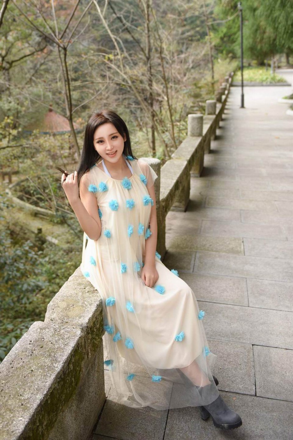 清新气息美女模特奚敏浩迷人写真图片