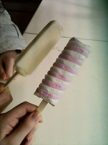 味道甜美的草莓冰淇淋