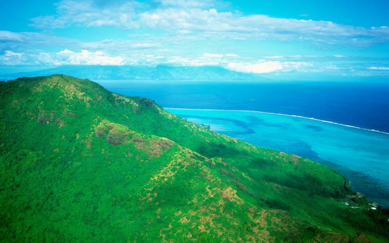 大溪地梦幻唯美海岸风景