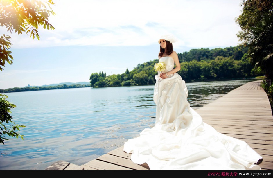 高清幸福美女婚纱写真