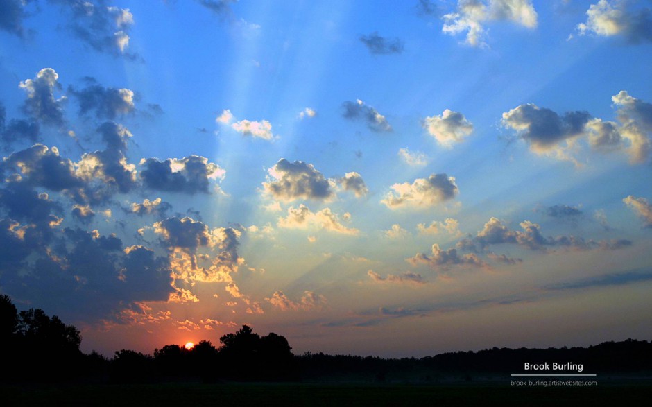 迷人的夕阳美景壁纸