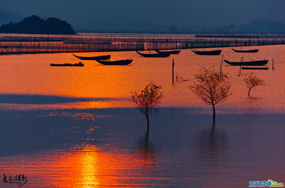 梦幻宁静的港湾唯美摄影