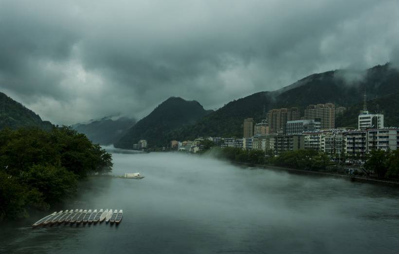 浙江建德新安江唯美风景高清图片