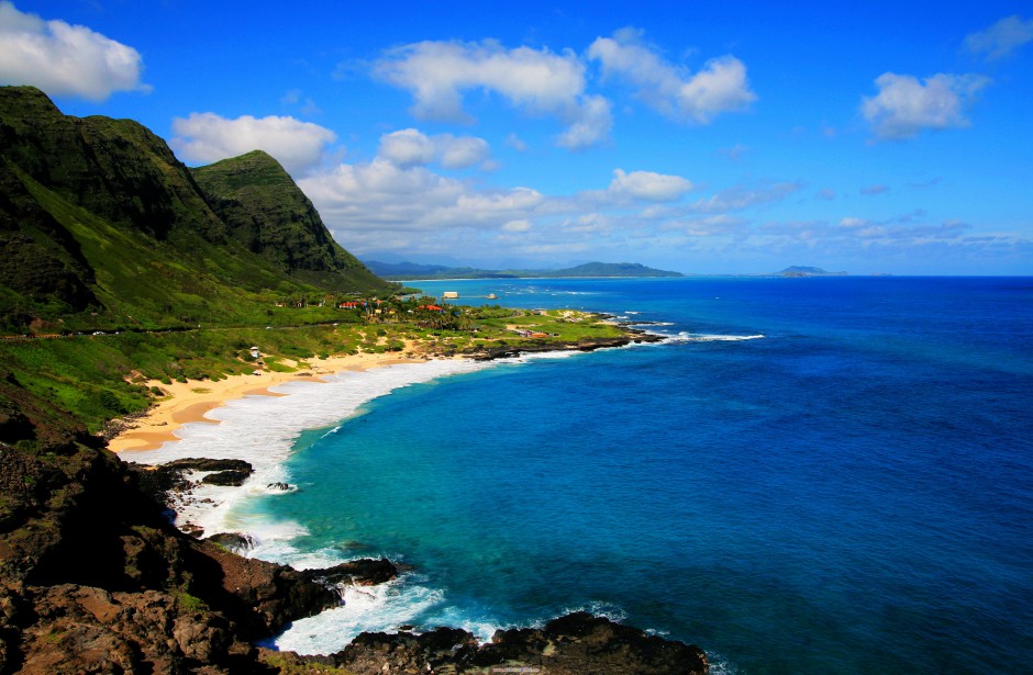 美国夏威夷风景意境旖旎迷人