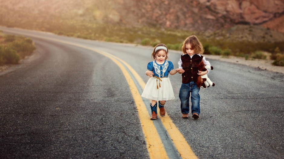 青梅竹马两小无猜萌态图