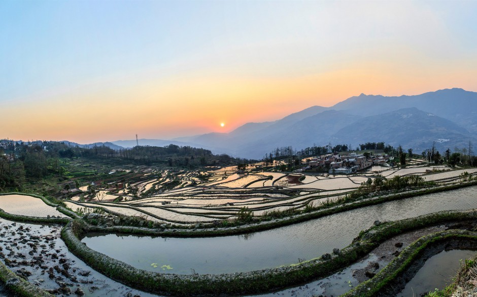 云南乡村田野风景图片壁纸