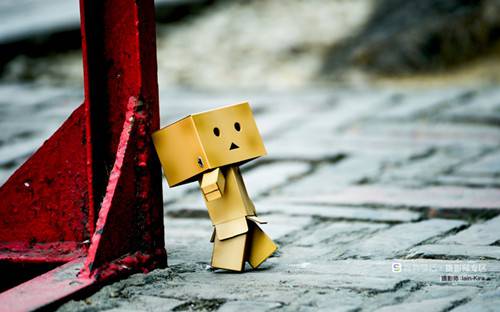 纸盒人阿楞可爱创意个性图片