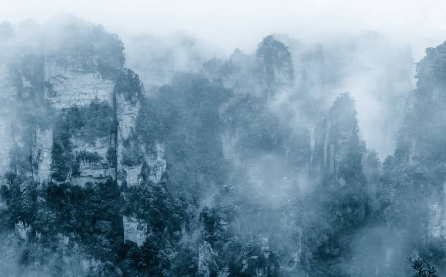 烟雨张家界美景