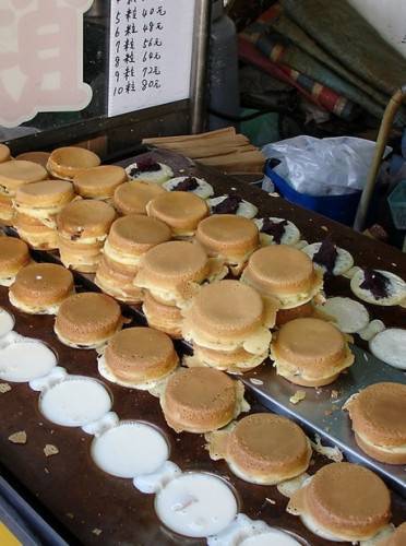 好吃的台湾甜品点心车轮饼摄影图片