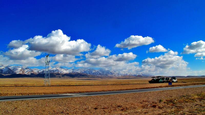 青海盐湖唯美旅游风景图片壁纸