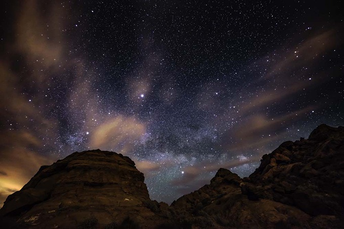 夜晚星空伤感景色图片大全