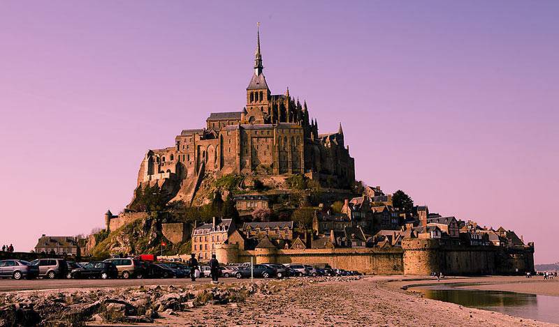 法国圣米歇尔山城堡精美壁纸