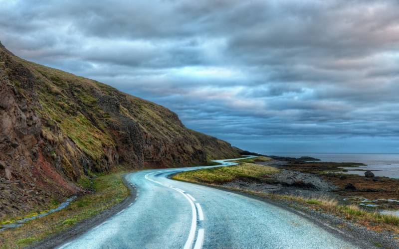 温暖的北国冰岛自然风景高清图片