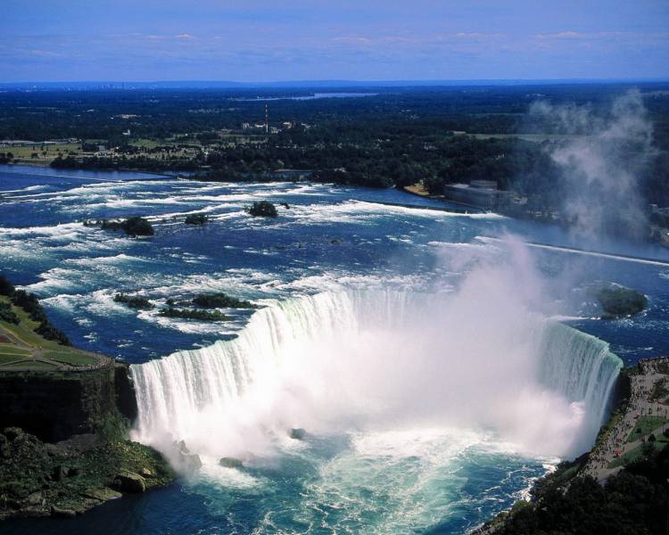 加拿大超美瀑布河流高清风景壁纸