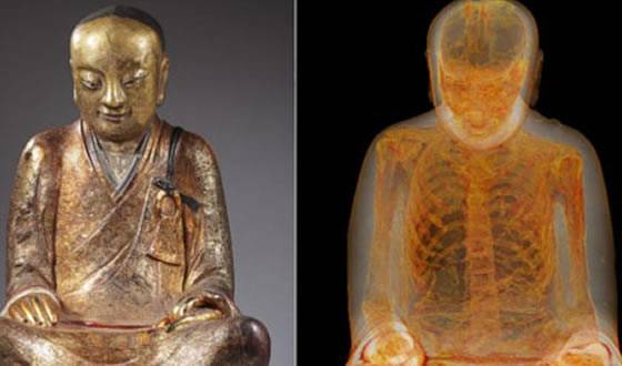 中国僧人肉身宝像在匈牙利展出