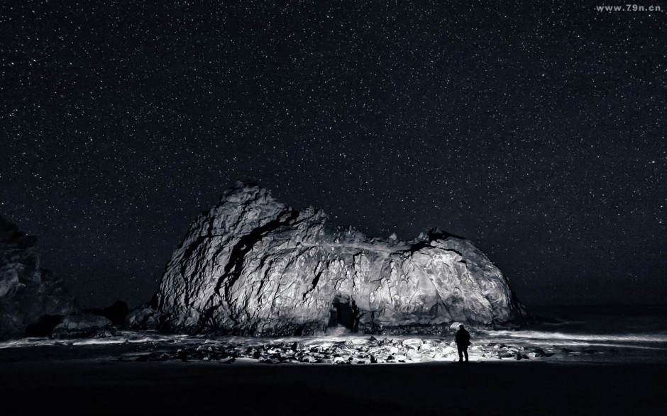 星空夜景图片素材高清唯美