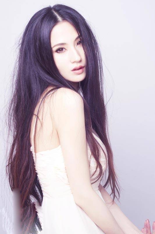 清纯女神蓝燕长裙妖艳迷人