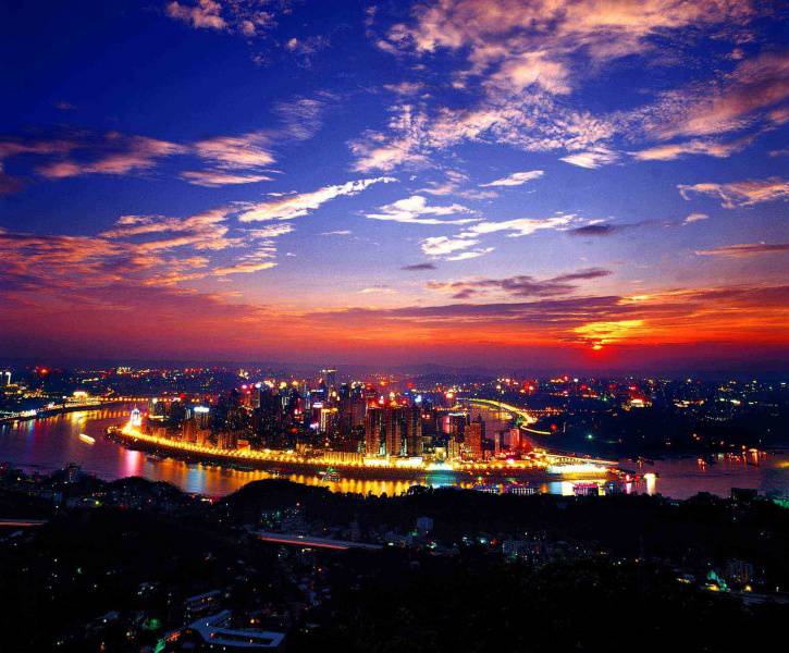 山城重庆璀璨唯美夜景高清图片