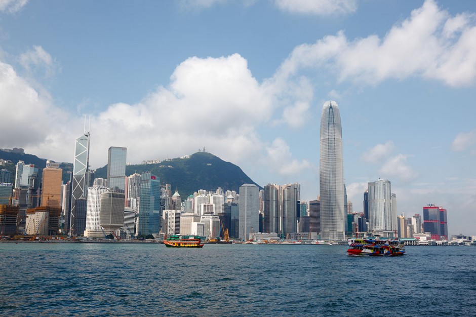 香港维多利亚港壮丽风景图片