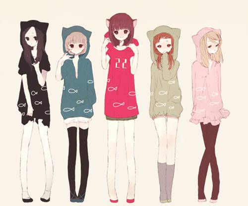 可爱大眼睛的动漫萝莉