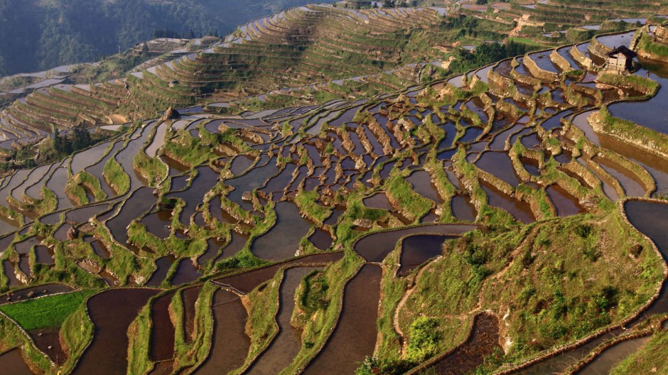 贵州乡村景观梯田风景图片