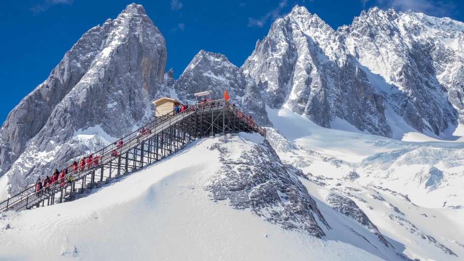 云南玉龙雪山风景图片洁白无瑕