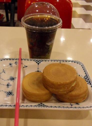 好吃的台湾甜品点心车轮饼摄影图片
