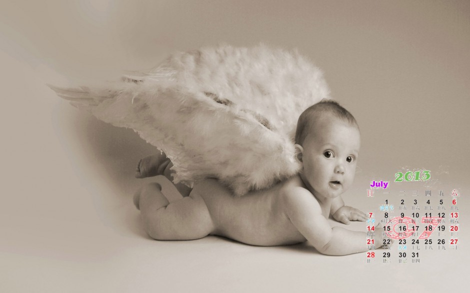 可爱宝宝精美台历写真图片