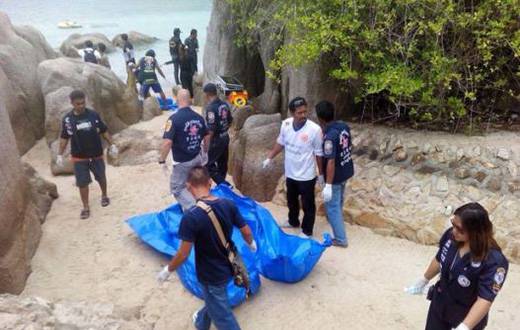 一男一女游客裸死泰国海滩 两名青年均是英国人