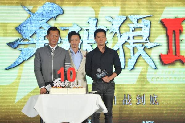 《杀破狼2》在京发布 古天乐自曝化身大反派(2)