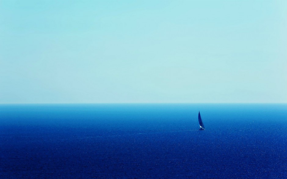 海浪风景图片蓝色海洋壁纸