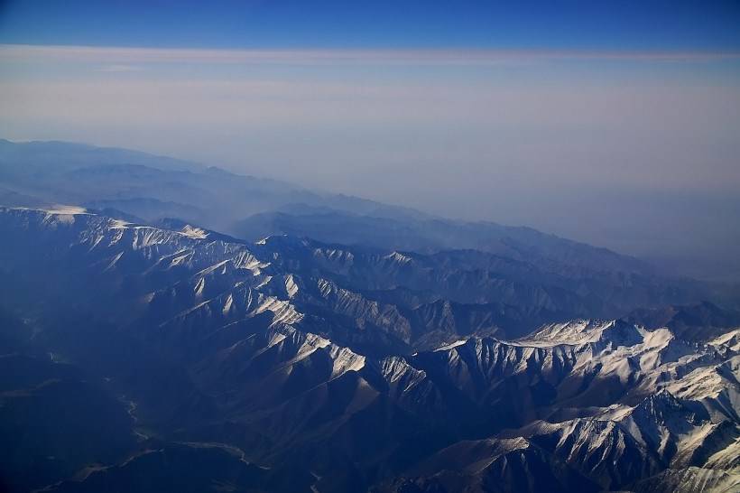 鸟瞰昆仑山山川高清图片