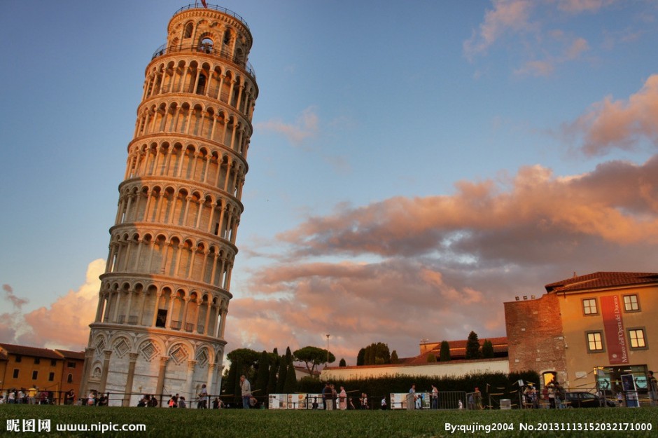 经典建筑设计意大利比萨斜塔图片