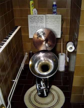 快来看看音乐家的厕所