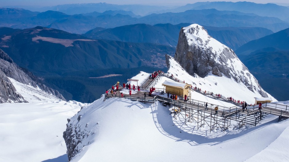 云南玉龙雪山风景图片洁白无瑕