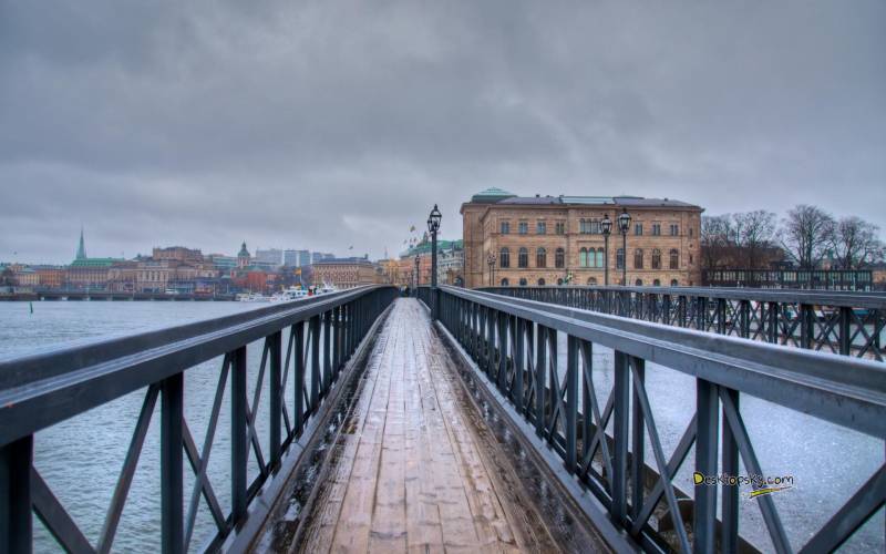 瑞典首都斯德哥尔摩的繁华建筑图片