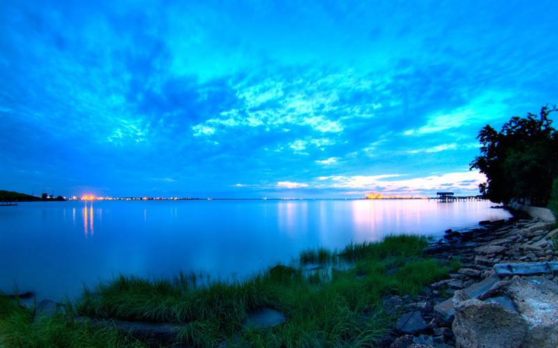 夕阳西下美丽风景壁纸