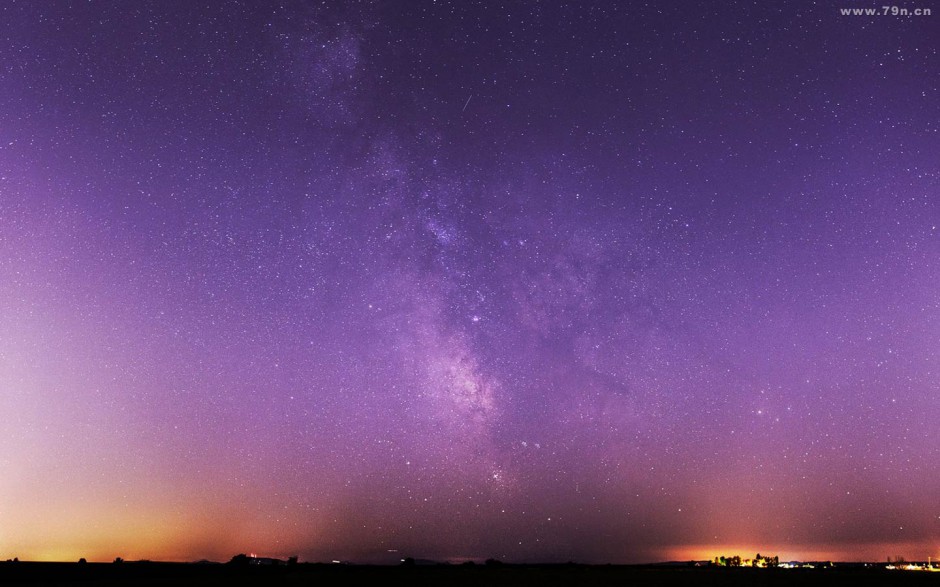 星空夜景图片素材高清唯美