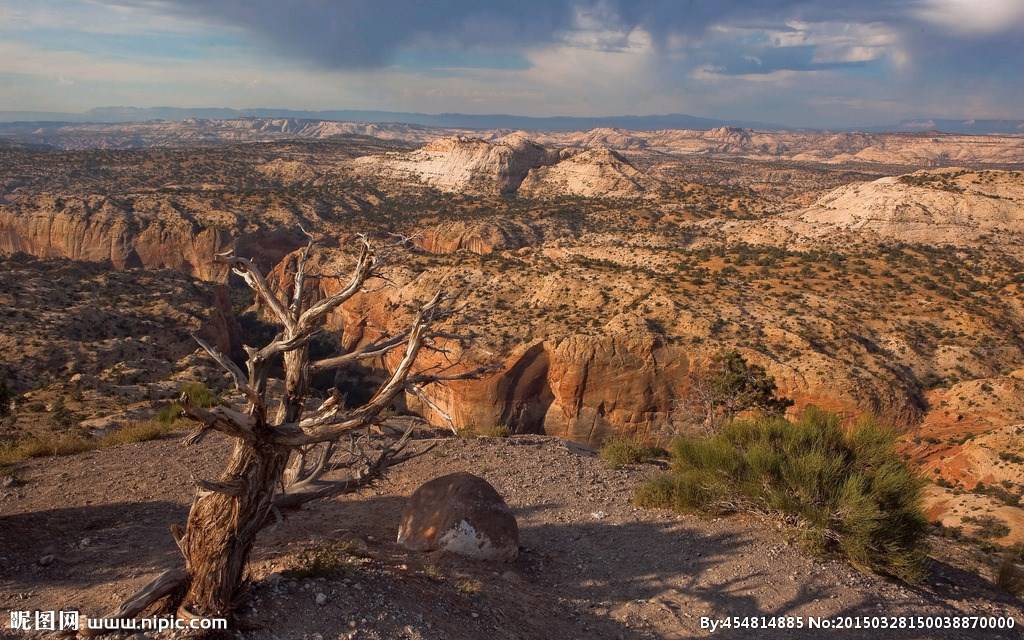 唯美高清戈壁风景图片