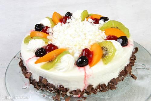 网友提供精美水果生日蛋糕图片