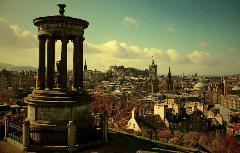 苏格兰-爱丁堡城堡唯美建筑高清壁纸